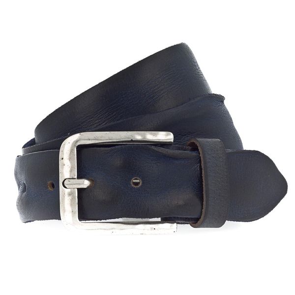 Vanzetti Pelle Cintura Denim Love 40Mm Full Leather Belt W80 Marine Blu-image