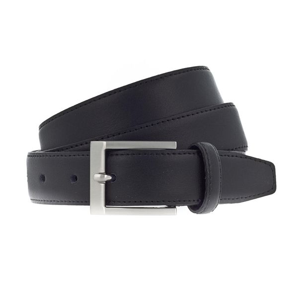 Vanzetti Pelle Cintura Dresscode: Business 30Mm Cambered Leather Belt W110 Black Nero-image