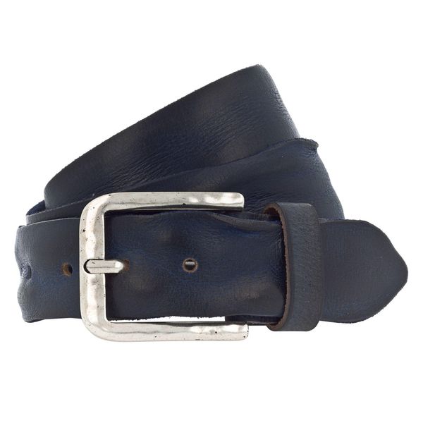 Vanzetti Pelle Cintura Denim Love 40Mm Full Leather Belt W90 Marine Blu-image