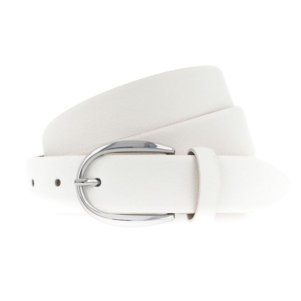 Vanzetti Pelle Cintura Classics 30Mm Cambered Leather Belt W105 White Bianco-image