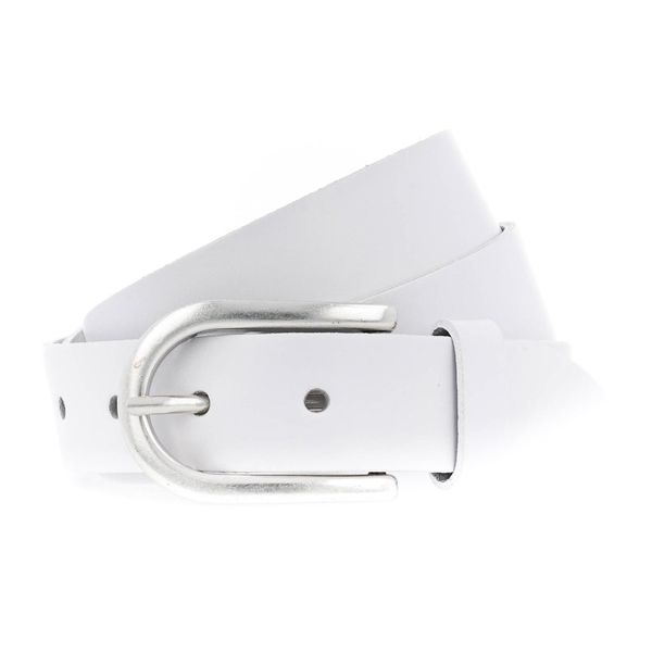 Vanzetti Pelle Cintura Classics 30Mm Leather Belt W85 White Bianco-image