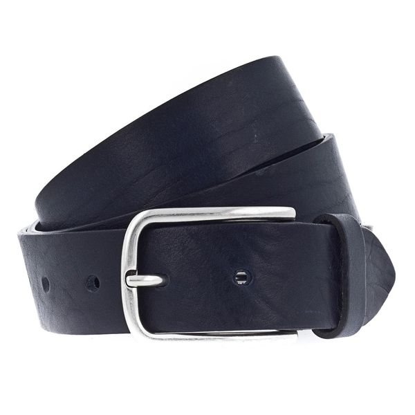 Vanzetti Pelle Cintura Denim Love 35Mm Full Leather Belt W80 Marine Blu-image