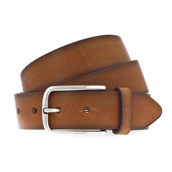 Vanzetti Pelle Cintura Denim Love 35Mm Full Leather Belt W80 Cognac Marrone-image