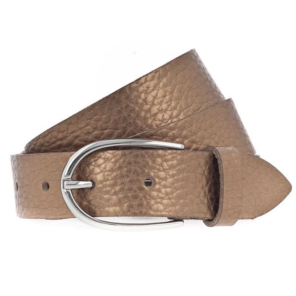 Vanzetti Pelle Cintura Glitter Radiance 30Mm Metallic Belt W80 Copper Metallic Rame Colorato-image