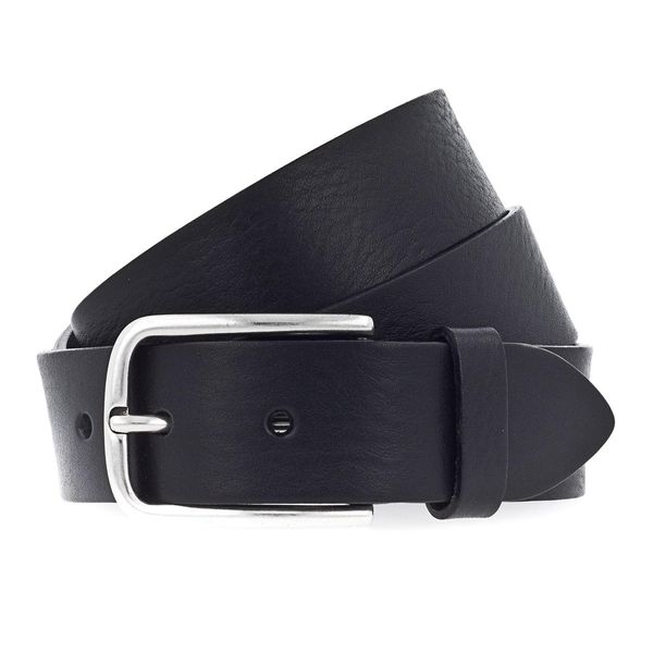 Vanzetti Pelle Cintura Denim Love 35Mm Full Leather Belt W85 Black Nero-image