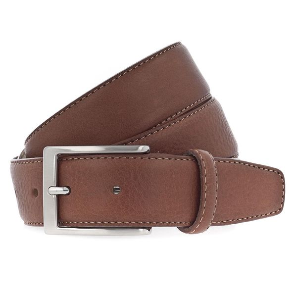Vanzetti Pelle Cintura Dresscode: Business 35Mm Cambered Full Leather Belt W85 Cognac Marrone-image