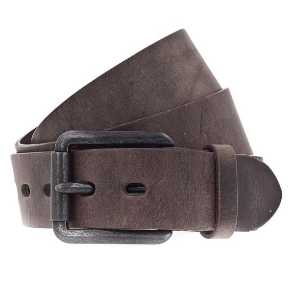 Vanzetti Pelle Cintura Denim Love 40Mm Full Leather Belt W80 Dark Brown Marrone-image