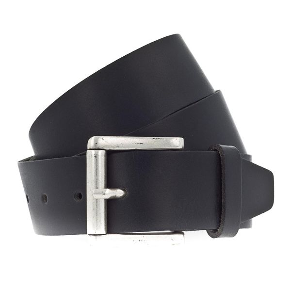 Vanzetti Pelle Cintura Denim Love 40Mm Leather Belt W90 Black Nero-image