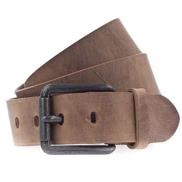 Vanzetti Pelle Cintura Denim Love 40Mm Full Leather Belt W115 Baileys Marrone-image