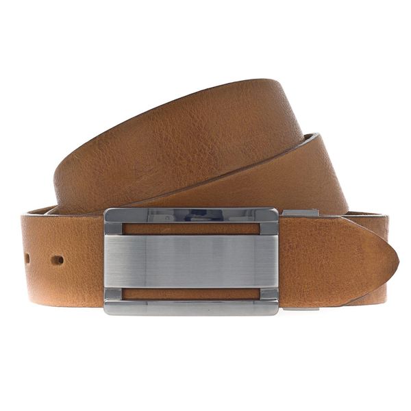 Vanzetti Pelle Cintura Classics 35Mm Full Leather Belt W85 Cognac Marrone-image