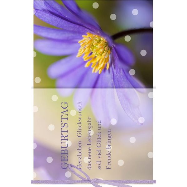 Artebene Card Emboss-Birthday-Transparent-Blossom-image