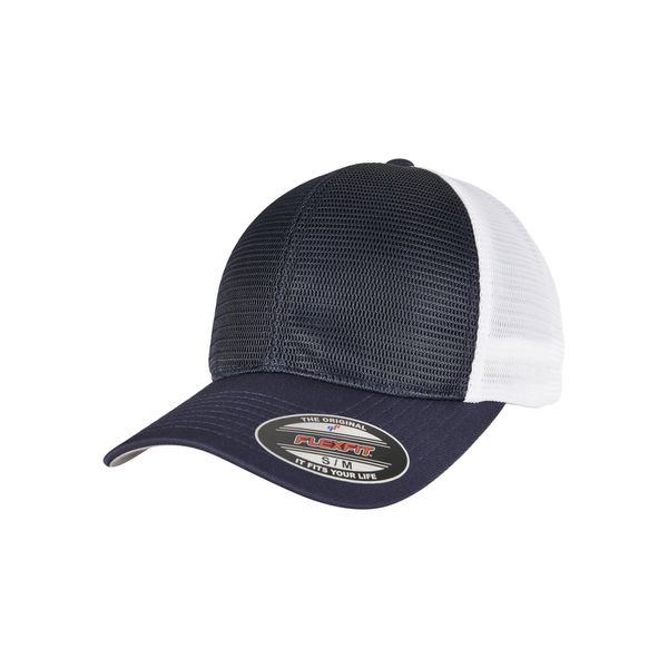 Flexfit 360T | Flexfit 360 Omnimesh Cap 2-Tone, Senza Chiusura - Colore: Navy/White - Taglia: S/M-image