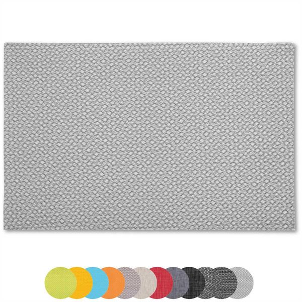 Set Di 1 Tovaglietta Tovaglietta Circa 30X45 Cm Scelta: Intrecciata - Grigio Chiaro-image