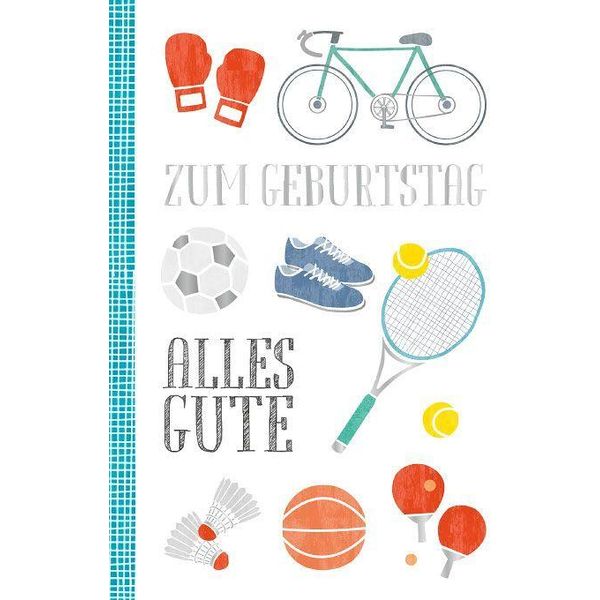 Artebene Biglietto Compleanno Sport-image