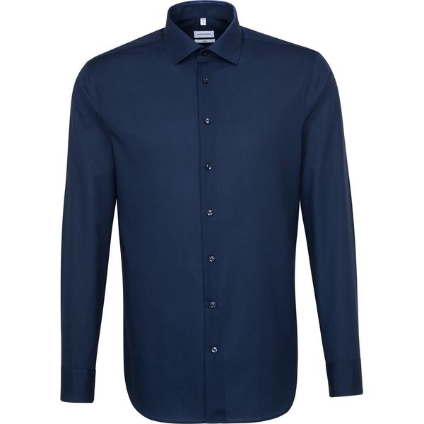 Seidensticker Business Camicia Da Uomo Manica Lunga Kent Slim-Fit Navy 37-image