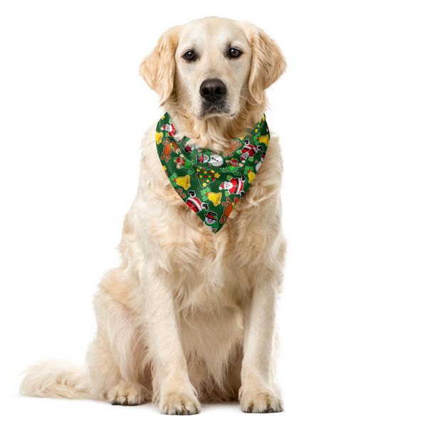 Abakuhaus Bandana Natalizia Per Animali Domestici, Vivid Joyous, 55X55 Cm, Multicolore-image