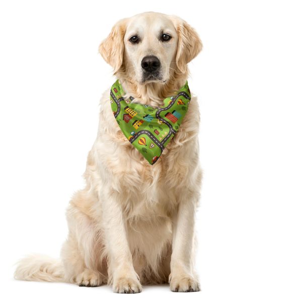 Abakuhaus Pista Per Macchinine Bandana Per Animali Domestici, Cartoon Street, 55X55 Cm, Multicolore-image