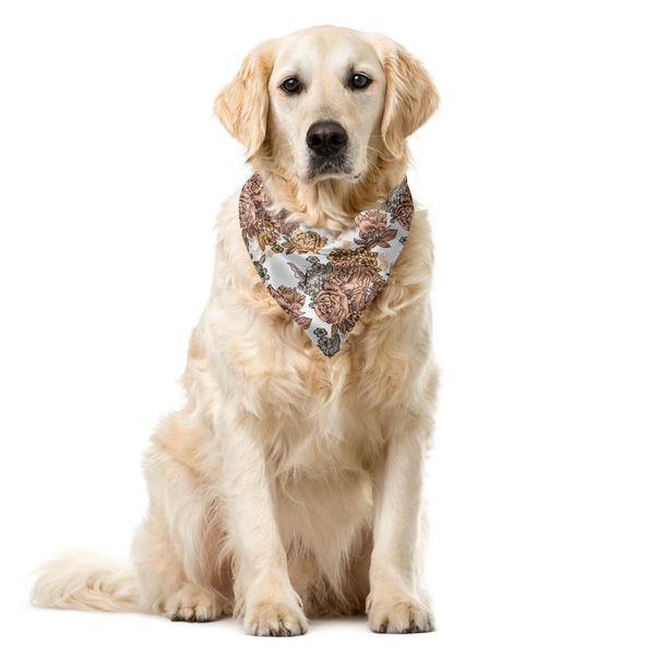 Abakuhaus Bandana Per Animali Domestici Vintage, Victorian Romantic Rose, 55X55 Cm, Multicolore-image