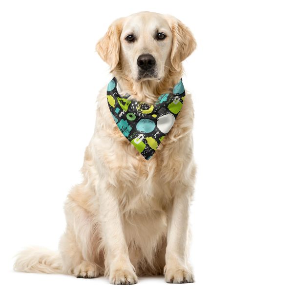 Abakuhaus Bandana Grunge Per Animali Domestici, Arte Geometrica Astratta, 55X55 Cm, Multicolore-image