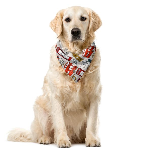 Abakuhaus London Bandana Per Animali Domestici, Doodle Inglese, 55X55 Cm, Multicolore-image