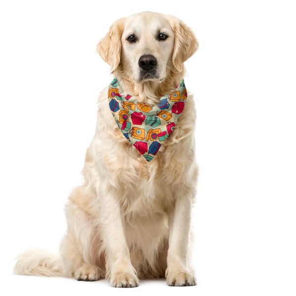 Abakuhaus Bandana Natalizia Per Animali Domestici, Scatole Regalo A Sorpresa, 55X55 Cm, Multicolore-image