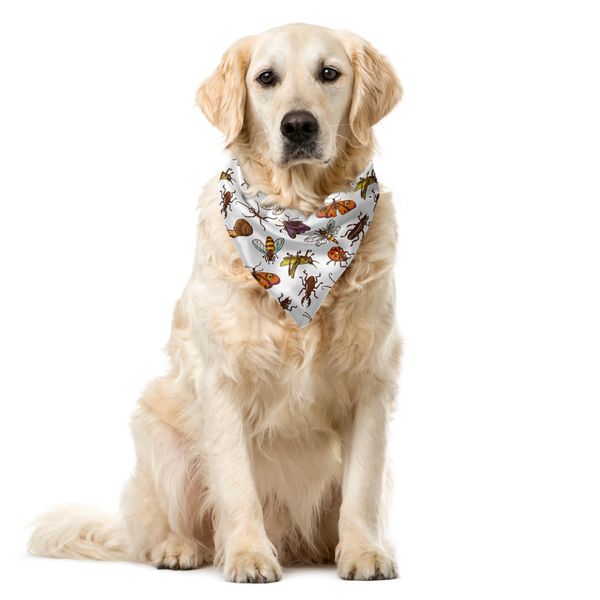 Abakuhaus Bandana Per Animali Domestici Bugs, Cavalletta-Coccinella-Farfalla, 40X40 Cm, Multicolore-image