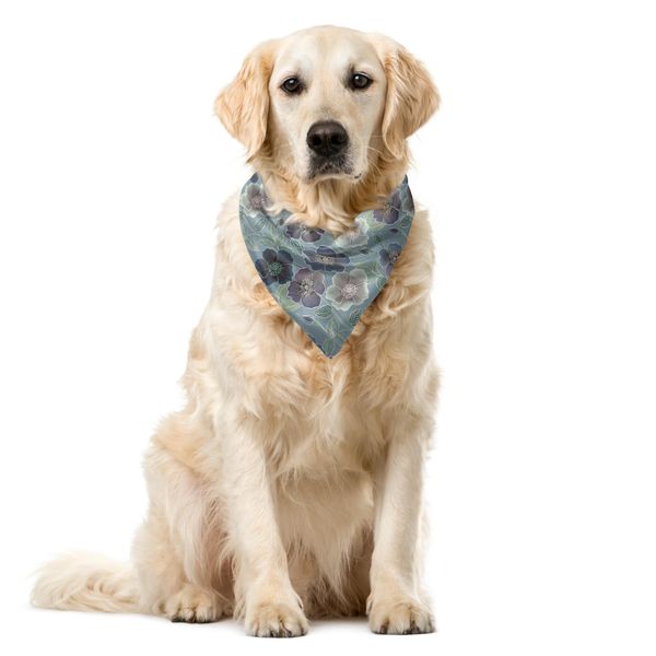 Abakuhaus Bandana Artistica Da Giardino Per Animali Domestici, Floral Saison Land, 55X55 Cm, Multicolore-image