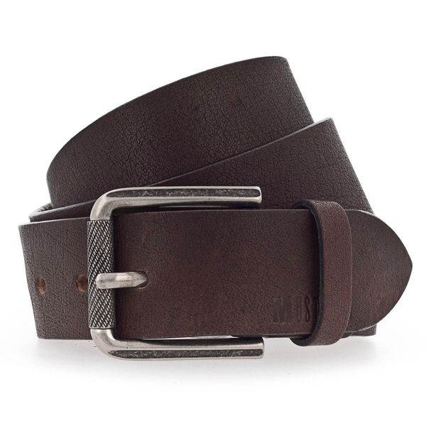 Mustang Pelle Cintura Adjustable Men´S Belt W120 Dark Brown Marrone-image