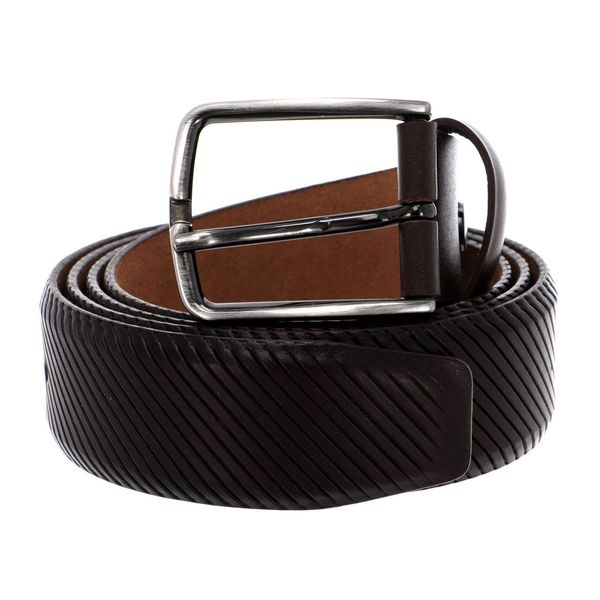 Vanzetti Pelle Cintura 35Mm Leather Belt W95 Dark Brown Marrone-image