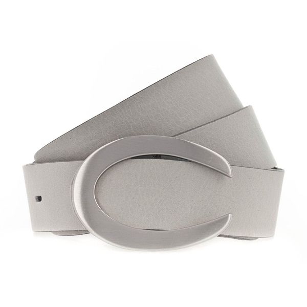 Vanzetti Pelle Cintura 33Mm Leather Belt W75 Light Grey Grigio-image