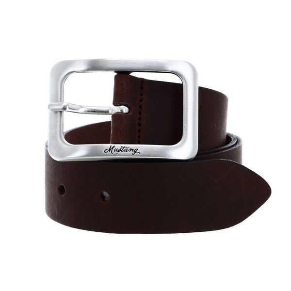 Mustang Pelle Cintura Woman´S Leather Belt 3.5 W75 Dark Brown Marrone-image