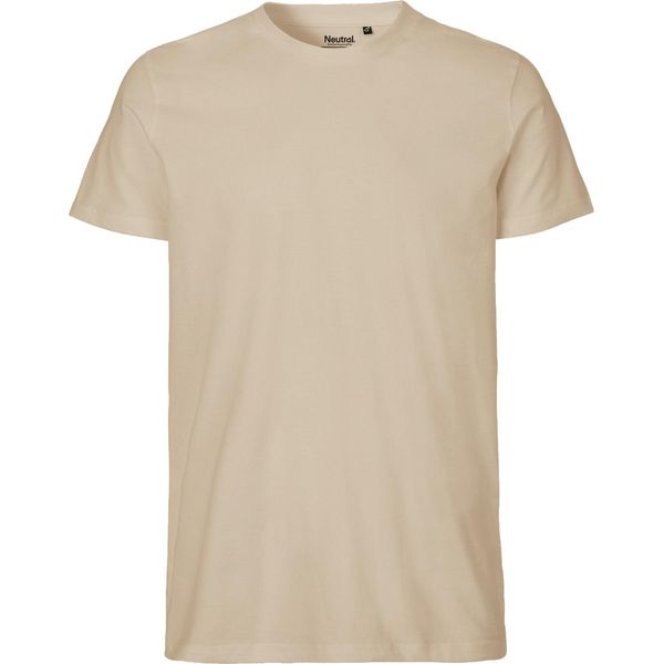 Neutral O61001 | Maglietta Uomo Aderente + Gots - Colore: Sabbia - Taglia: S-image