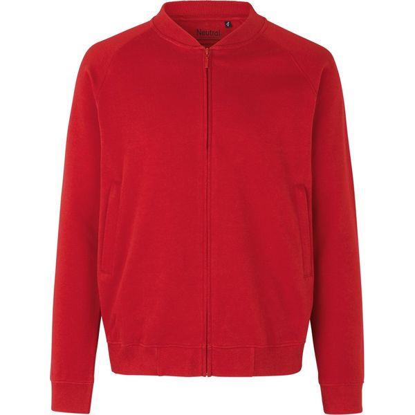 Neutral O73501 | Giacca Da Uomo Con Zip / 100% Cotone Equosolidale - Colore: Rosso - Taglia: S-image