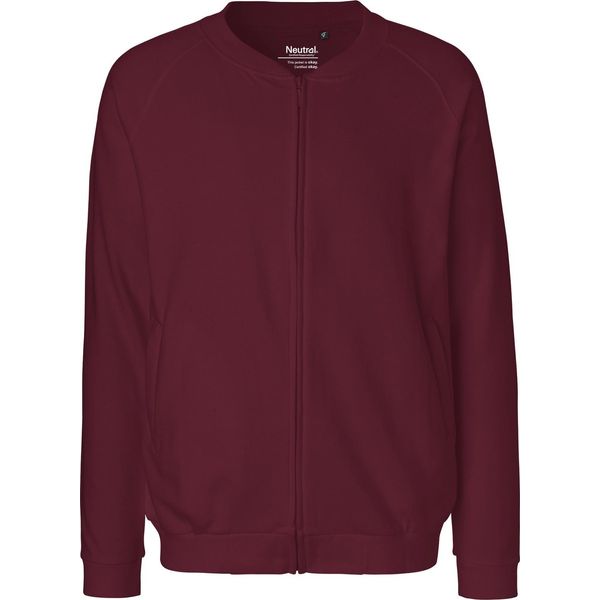 Neutral O73501 | Giacca Da Uomo Con Zip / 100% Cotone Equosolidale - Colore: Bordeaux - Taglia: Xxl-image