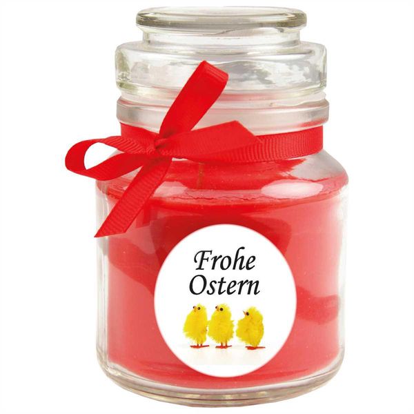 Candela Profumata Come Regalo Di Pasqua (Profumo Di Rosa), Design: Pulcino - Candela Come Decorazione Pasquale - 120G. Cera Con Circa 30 Ore Di Combustione-image