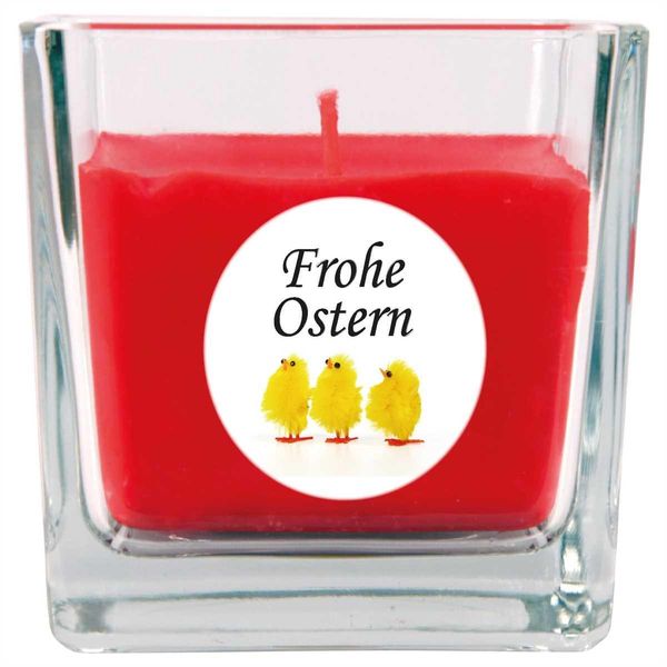 Candela Profumata Come Regalo Di Pasqua (Profumo Di Rosa), Design: Pulcino - Candela Come Decorazione Pasquale - 190G. Cera Con Circa 50 Ore Di Combustione-image