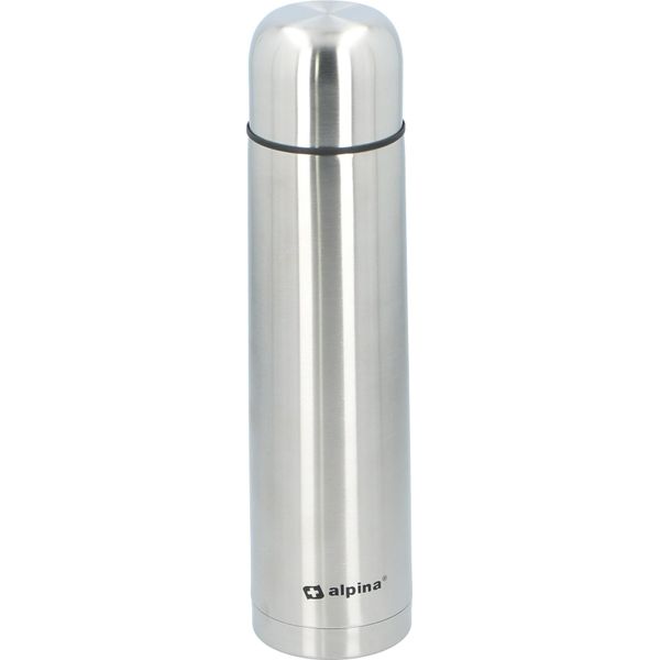 Borraccia Thermos Alpina - Borraccia Thermos - Doppia Parete - 1000 Ml - Incl. Tazza - Acciaio Inox-image