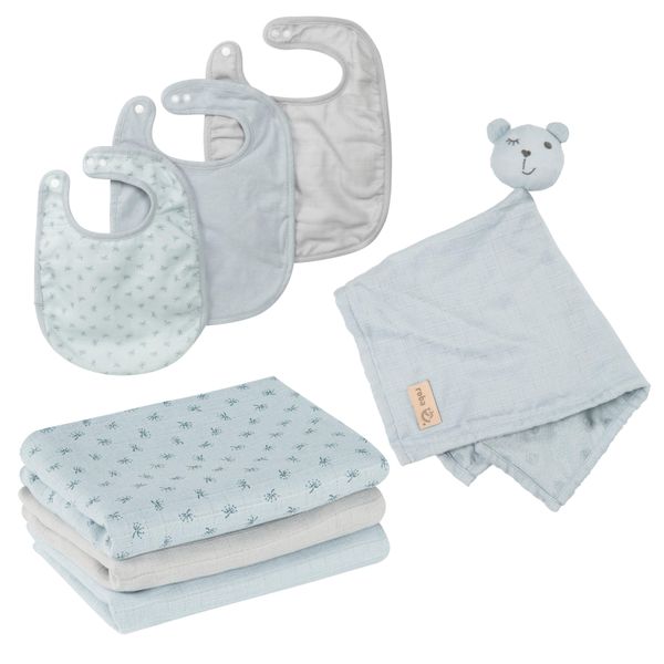 Set Regalo Roba Organic Baby Essentials "Lil Planet"" Azzurro/Sky, Cotonelogico, Gots, Sostenibile"-image