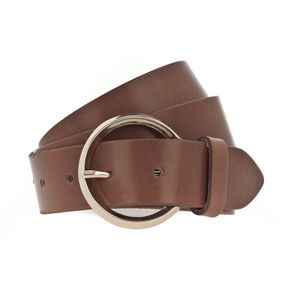 Vanzetti Pelle Cintura 35Mm Full Leather Belt W65 Cognac Marrone-image