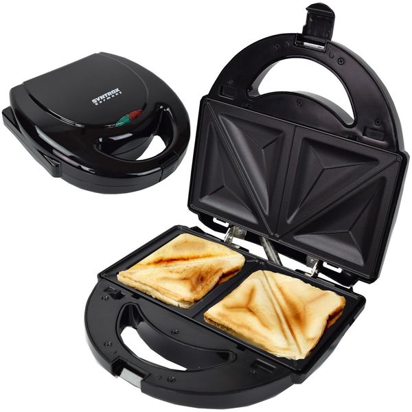 Sandwich Maker | Piastre Rimovibili | 750 W | Rivestimento Antiaderente - Albal-image