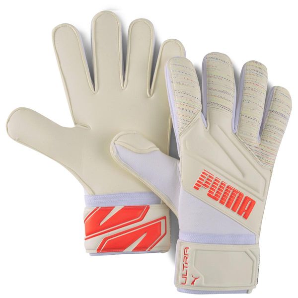 Puma Ultra Grip 1 Rc Portiere Guanti Uomini Bianco Rosso Dimensioni 8,5-image