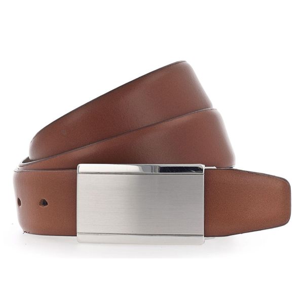Vanzetti Pelle Cintura Dresscode: Business 35Mm Cambered Belt W95 Light Brown Marrone Chiaro-image