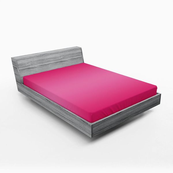 Abakuhaus Lenzuolo Con Angoli Ombre, Rosa Principessa Colori Medievali Ispirati Al Fucsia Design Moderno Ombre Stampa Digitale Immagine, 150 X 190 Cm, Rosa-image