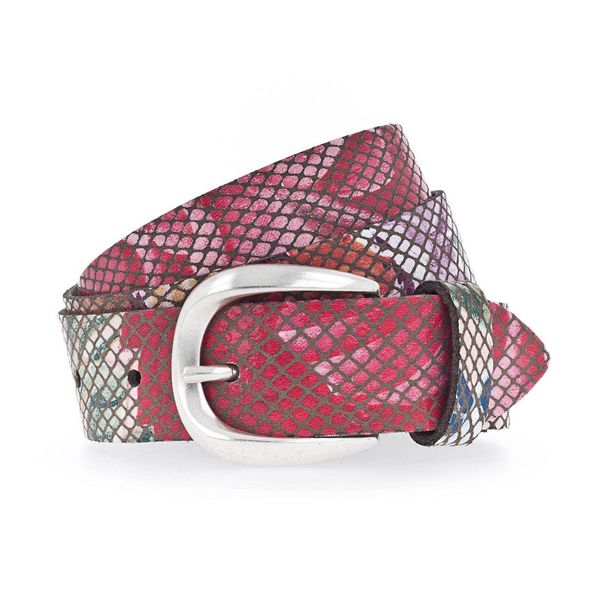 Vanzetti Pelle Cintura 30Mm Leather Belt W80 Red - Varied Marrone Multicolore-image