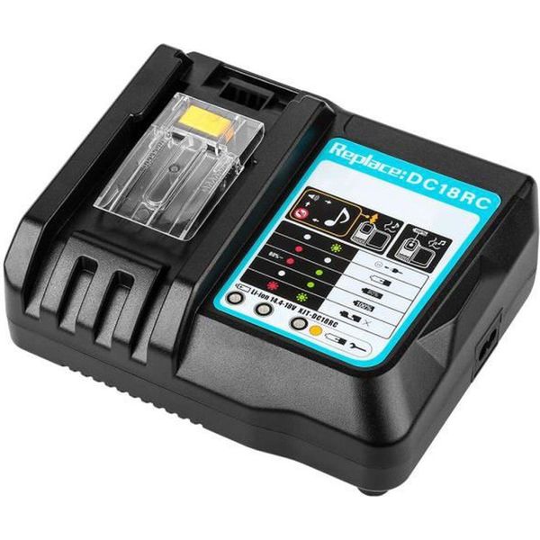 Caricabatteria DC18RC Per Makita BL1850 BL1815 BL1815N BL1820 BL1820B BL1830 BL1830B BL1835 BL1840 BL1840B BL1845 BL1850B BL1860 BL1860B LXT400-image
