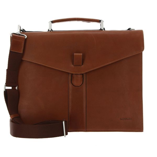 Saddler Cartella Borsa Da Ufficio Con Scomparto Per Laptop Ljungby Computer Bag Tan Marrone-image