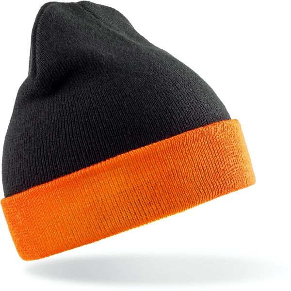 Risultato Genuine Recycled RC930X | Recycled Black Compass Beanie - Farbe: Nero/Arancione - GrößE: Taglia Unica-image