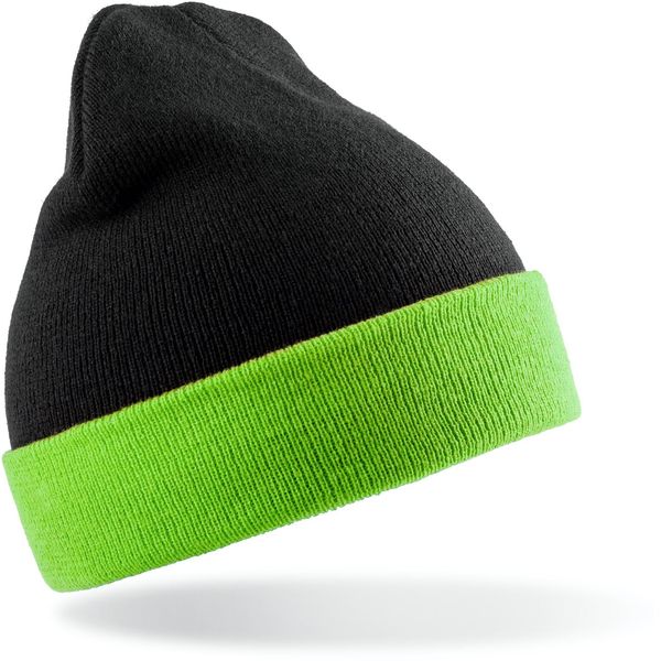 Risultato Genuine Recycled RC930X | Recycled Black Compass Beanie - Farbe: Nero/Lime - GrößE: Taglia Unica-image