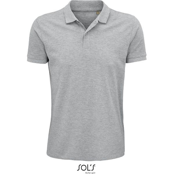 Sols 03566 | Polo Da Uomo, Planet Men Polo, 100% Cotonelogico - Colore: Grigio Melange - Taglia: 5XL-image