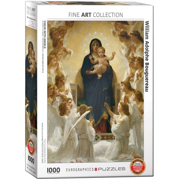 Puzzle Da 1000 Pezzi Vergine Maria Con Angeli Di Bouguereau-image